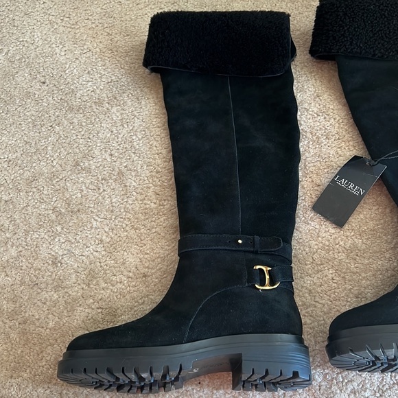 Ralph Lauren genuine suede over-the-knee boots. Size 7.5. Tags still attached - Picture 5 of 8